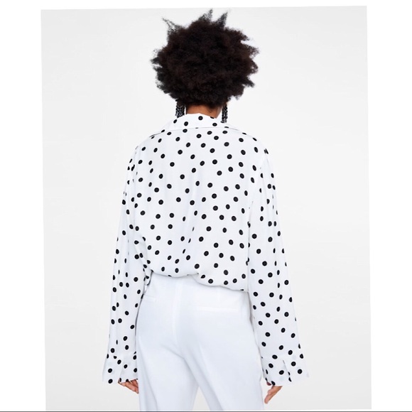ZARA Polka Dot Bodysuit - Picture 6 of 7
